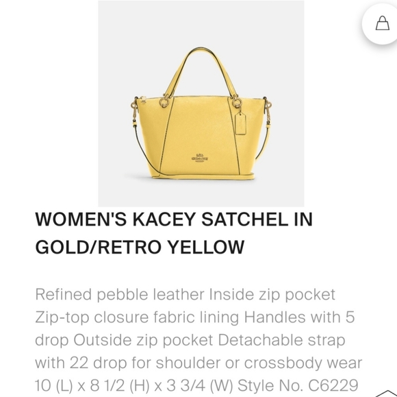 Coach Kacey Satchel - Picture 8 of 8